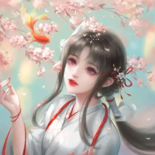 动漫女生头像精美绝伦的古风女生头像
