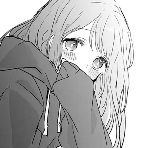 第897期动漫头像0118黑白系动漫女生头像

