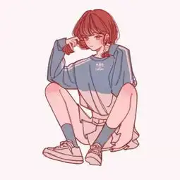 粉色系时尚女生手绘动漫头像爱你一生不变
