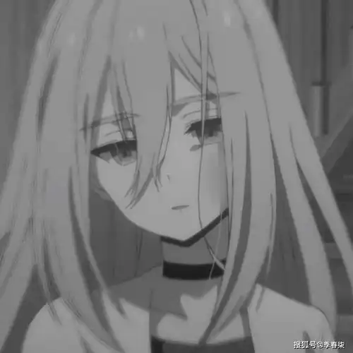 动漫丧系伤感头像侧颜