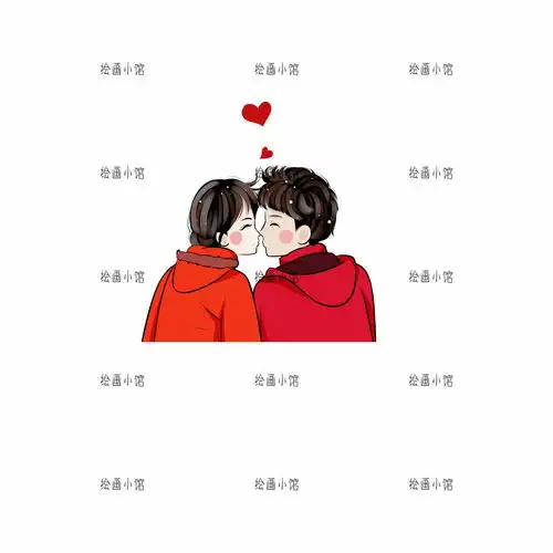 彩萌手绘真人漫画定制卡通q版照片转绘画情侣头像装饰礼物