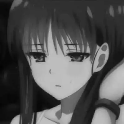 黑色丧系女生动漫头像