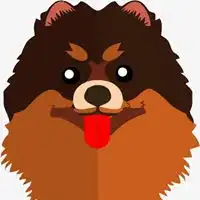 银狐犬卡通头像图片
