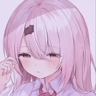 粉色系头像可爱手绘头像