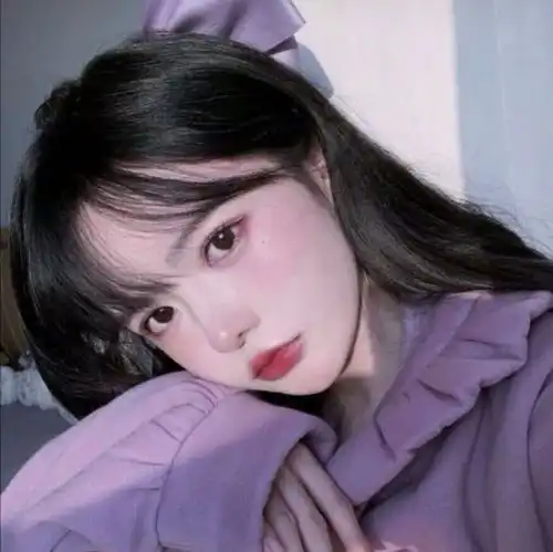 ins头像紫色系高清无水印女头
