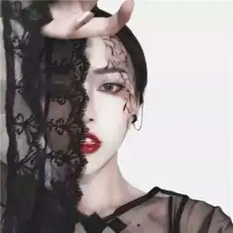 丧系欧美头像女
