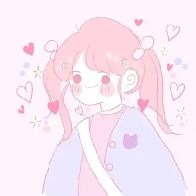 粉色系女生头像动漫萌二次元少女心头像系列
