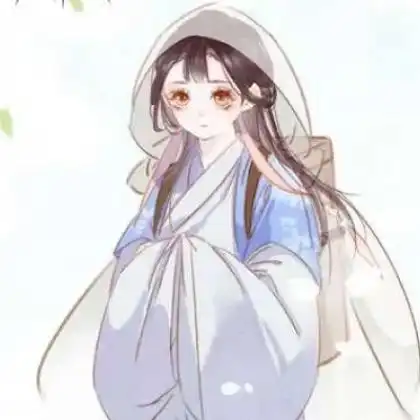 可爱卡通小仙女头像,清新头戴纱巾的女孩
