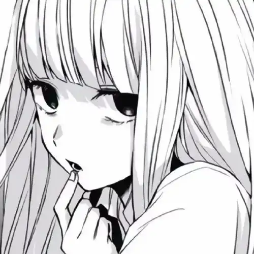动漫头像敲多男女生黑白漫画风头像,爱不释手吖
