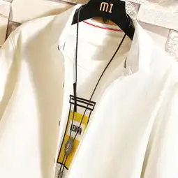 白色打底衫男士长袖衬衫秋冬季加绒保暖衣服韩版潮流加厚衬衣男装
