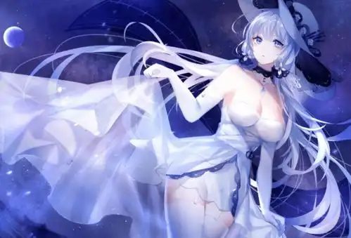 紫色系列动漫女生
