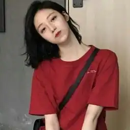 女头像橙色系日妆