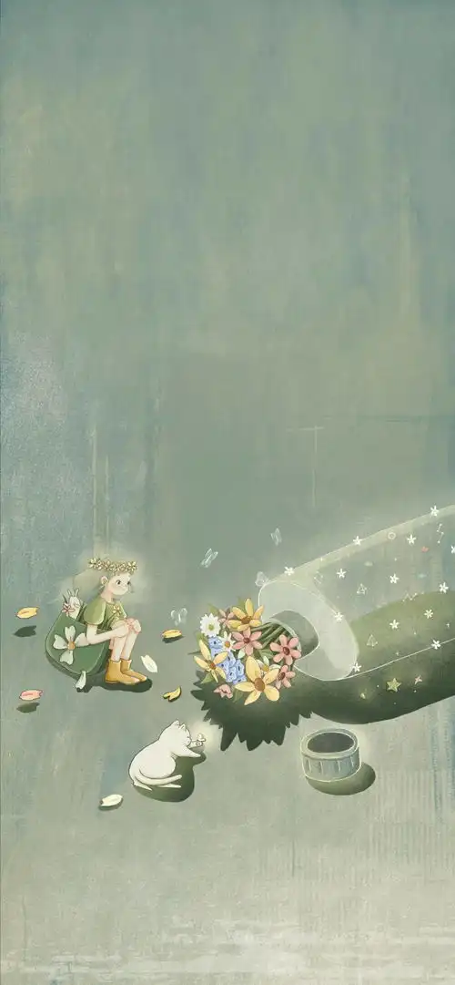 治愈系唯美小清新插画壁纸
