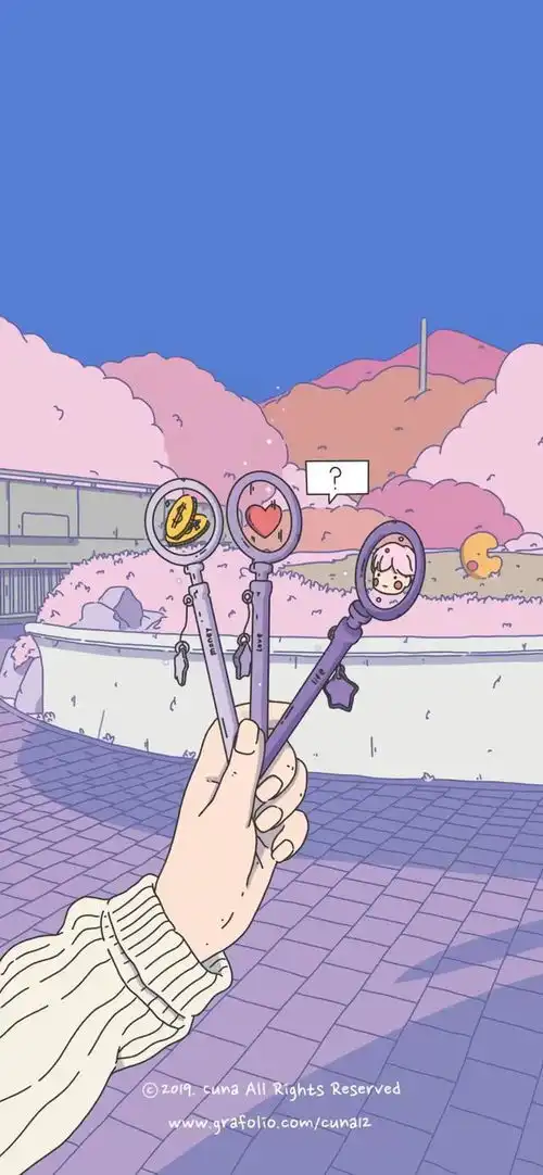 超好看的紫色系壁纸ω
