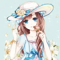 女生头像暖色系二次元头
