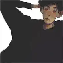 男人哭吧哭吧不是罪颓废的动漫头像男生
