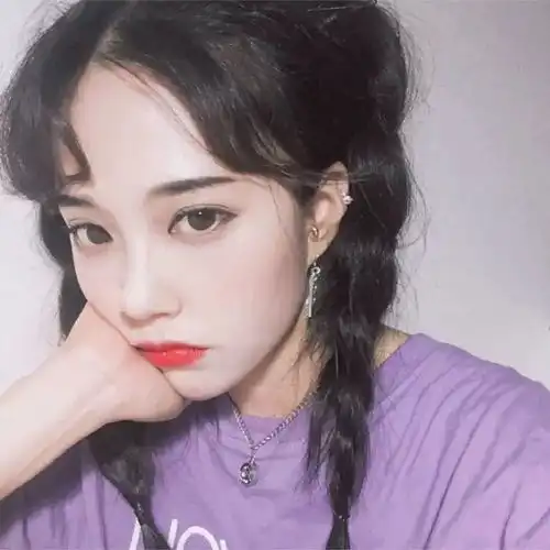 好看头像紫色系女生