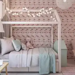 粉色系头像可爱手绘儿童房