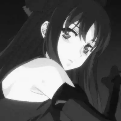 黑紫色系动漫头像女生