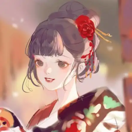 绿色系列女头像动漫古风