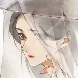 手绘古风女生头像垂眼眸,心事难入目,却有泪滴无声皆道
