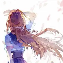 女生头像暖色系二次元头像高清红唇
