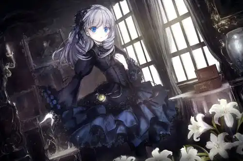 动漫美图丨暗夜中盛开的美少女,暗黑系少女特辑
