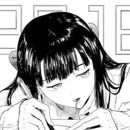 女生头像紫色系动漫图片黑白