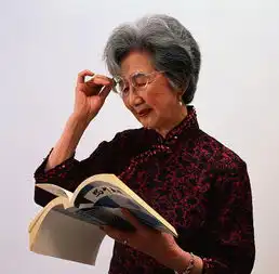 老人头像40-50岁老花眼