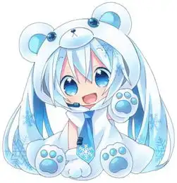 萌系头像真人双人初音
