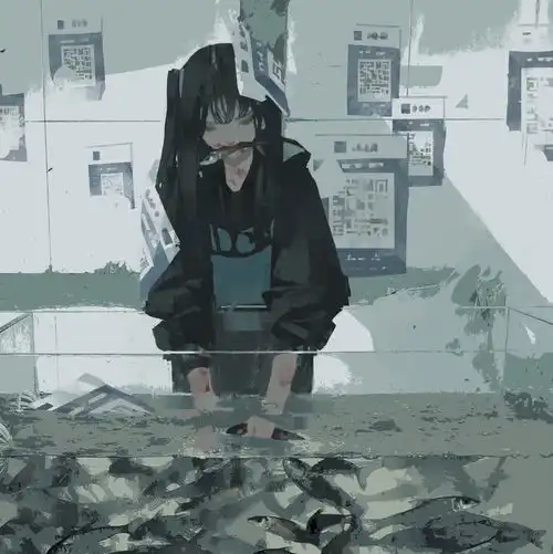 头像伤感微丧动漫女头像系列
