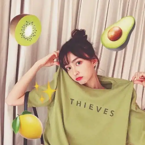 女头像橙色系甜橙