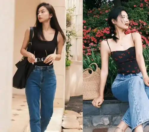 衬衫搭配牛仔裤过时了,今夏流行这3个穿搭公式,有欧美风高级感
