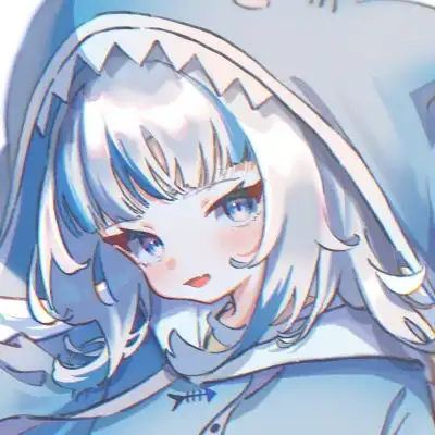 蓝色二次元可爱女生头像,女生头像小清新可爱
