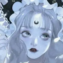霸气丧女生二次元头像冷酷忧伤漫画头像女
