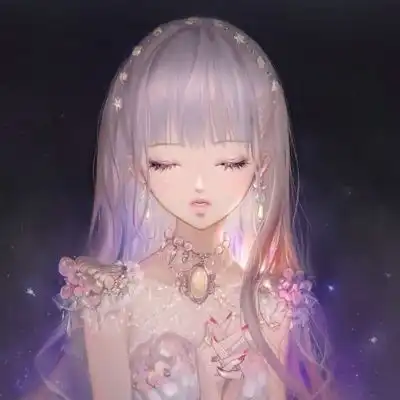 女生头像暖色系二次元头