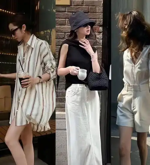 4050岁女人,夏天别穿得太复杂,这些基础款酷飒洋气真拉风
