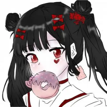qq头像红色系女生头像动漫头像