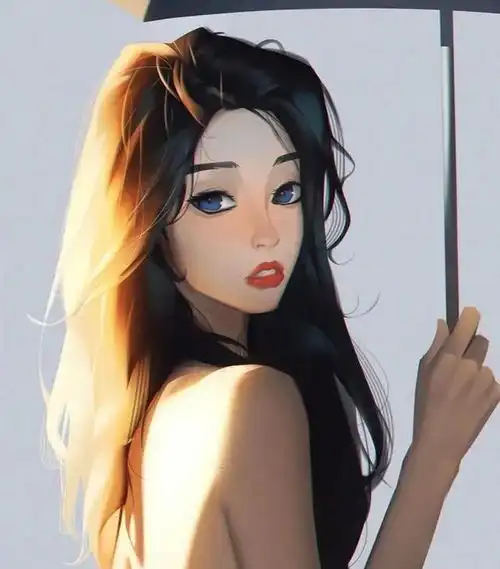 漫画风系列女生头像3
