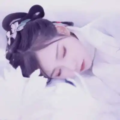 林弦蓝色系唯美古风女头
