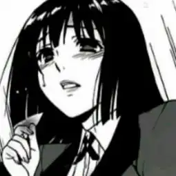 黑色丧女头像黑白丧头像二次元
