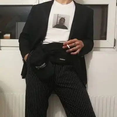 蓝色系欧美风头像男男孩房
