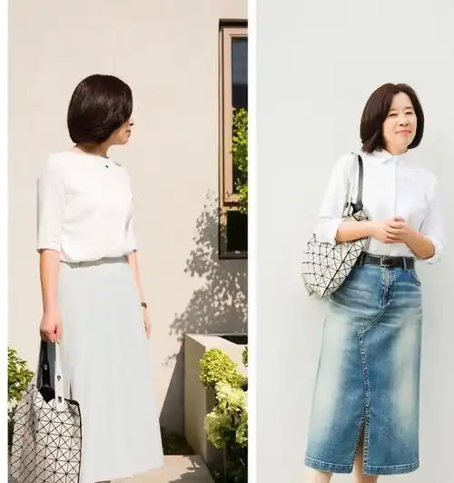 50岁女人的穿衣之道裙要长,色要简,尽显优雅与气质
