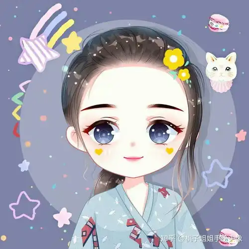 有哪些可爱的女生手绘头像
