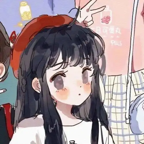 头像图片丨闺蜜头像,女生头像,卡通动漫头像224
