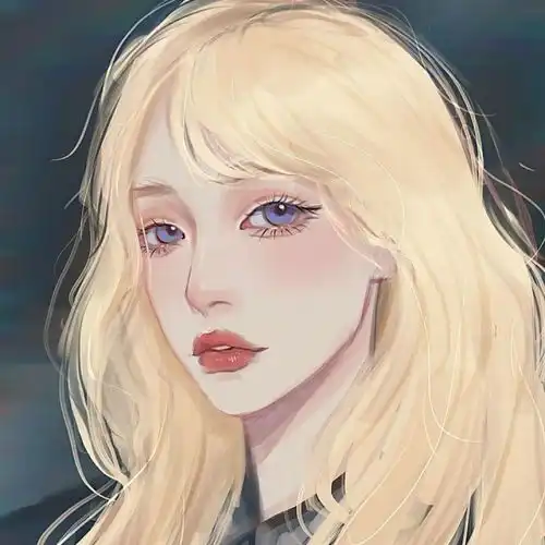 插画系列动漫女头
