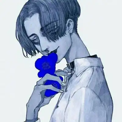 黑暗系男生头像丧恐怖红眼丧系卡通头像
