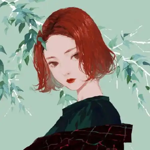 绿色古风头像
