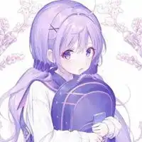 紫色卡通头像紫色可爱卡通女生头像
