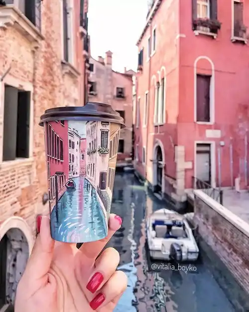 一支画笔一部相机,这位乌克兰博主的手绘旅行照惊艳网友
